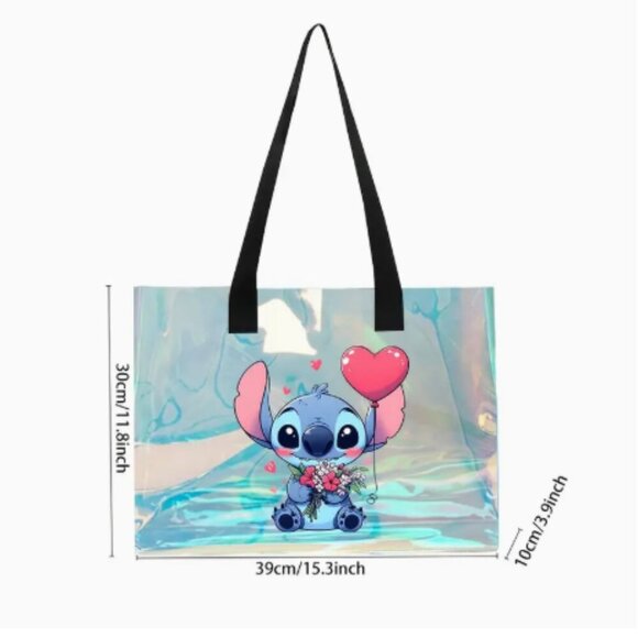 Stitch Holographic Laser Tote Bag NWT - Picture 3 of 4
